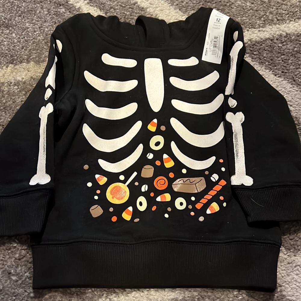 Halloween skeleton hoodie